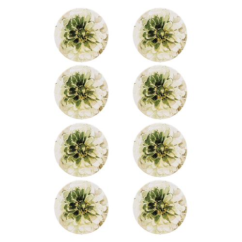 8PK Splosh Greenhouse 11cm Ceramic Succulent Coaster Drink Mat Round