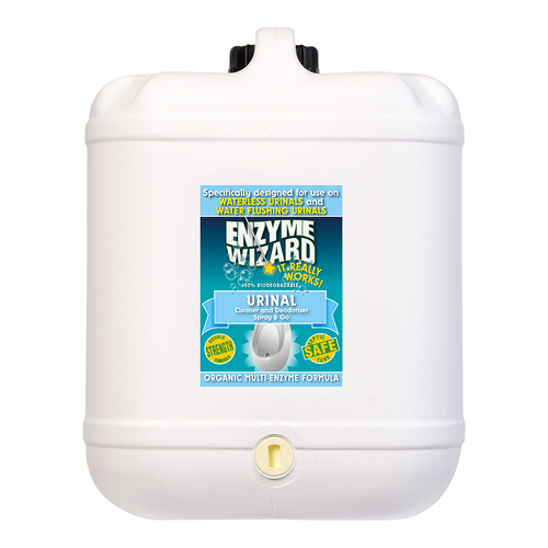 Enzyme Wizard Urinal Cleaner & Deodoriser For Waterless/Flushing Urinals 20L