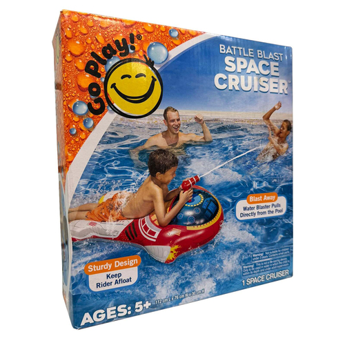 Go Play! Battle Blast Space Cruiser Pool Float 112x76cm 5y+