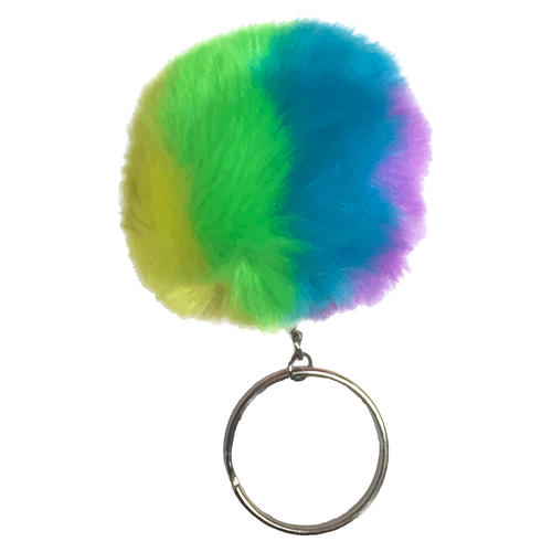 GoGoPo Fluffy Neon Keyring