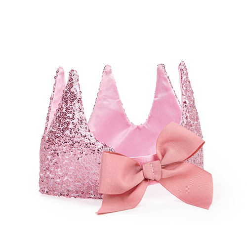 Great Pretenders Kids Precious Sequin Crown 26cm - Pink 3y+