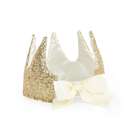 Great Pretenders Kids Precious Sequin Crown 26cm - Gold 3y+