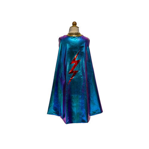 Great Pretenders Reversible Blue Lightening Cape Costume Size 5-6 Kids 5y+