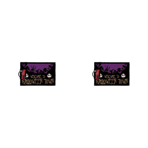 2PK Disney The Nightmare Before Christmas Halloween Town Doormat 40x60cm