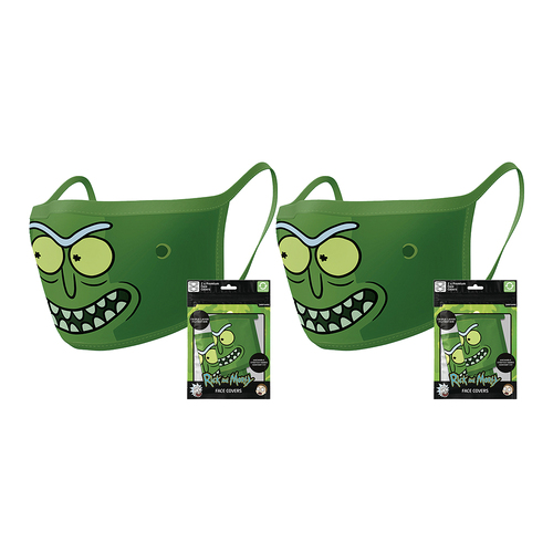 2PK x 2pc Cartoon Network Rick and Morty Pickle Rick Mask