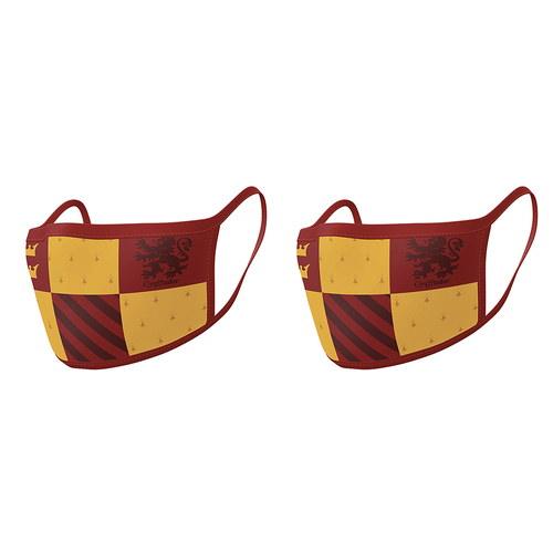 2PK x 2pc Wizarding World Harry Potter Gryffindor House Themed Mask