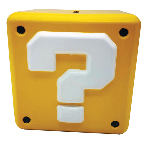 Super Mario Bros Money Bank Question Mark Block Shape - Yellow