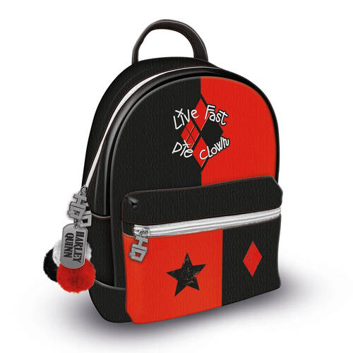 Suicide Squad Harley Quinn Fashion Backpack Black/Red 44x31cm