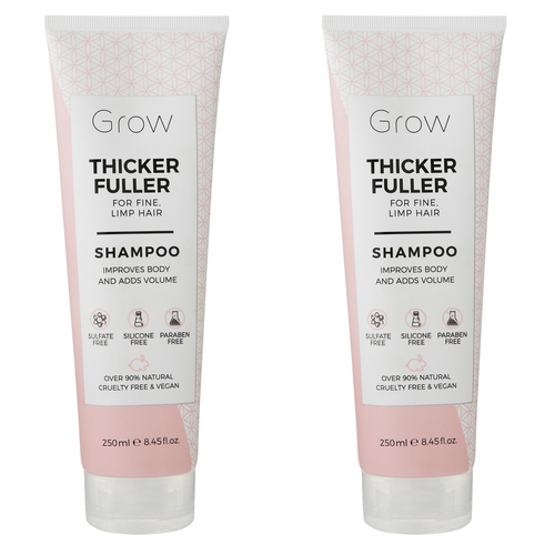 2PK Grow Thicker Fuller Shampoo 250Ml Hair Care/Styling