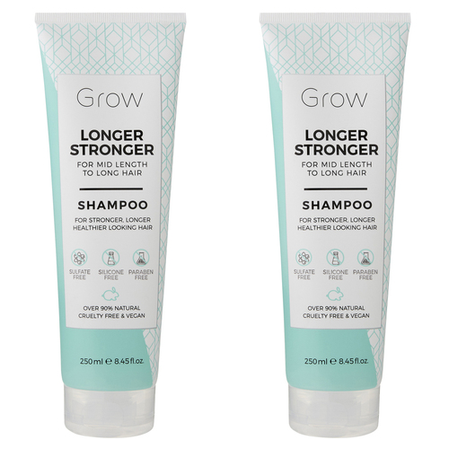 2PK Grow Longer Stronger Shampoo 250Ml Hair Care/Styling 250ml