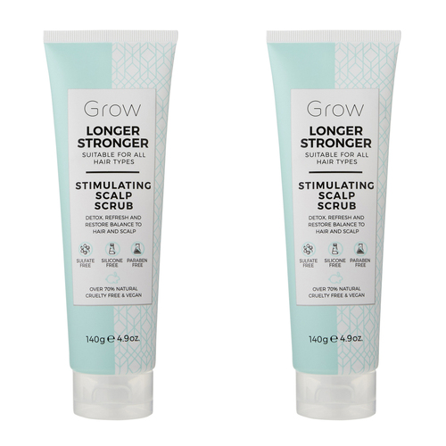 2PK Grow Longer Stronger Stimulating Scalp Scrub Hair Care/Styling 140g