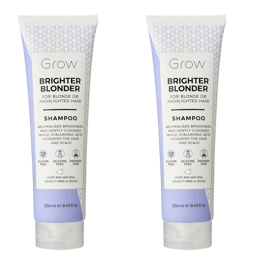 2PK Grow Brighter Blonder Shampoo 250Ml Hair Care/Styling