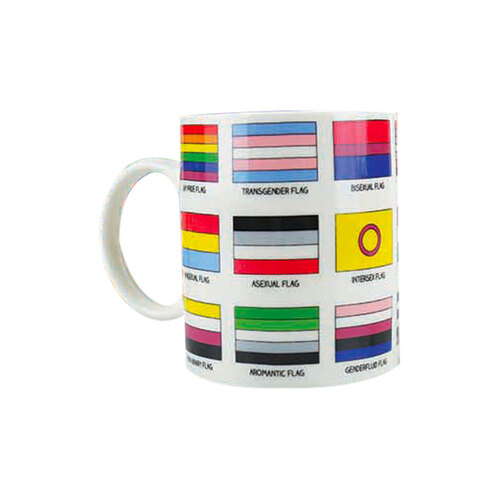 Gift Republic LGBTQ+ Pride Flag Mug w/ Handle Novelty