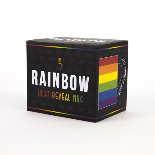 Gift Republic Rainbow Heat Reveal Coffee Mug w/ Handle