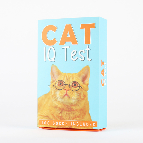 100pc Gift Republic Cat IQ Test Trivia Question Cards Deck