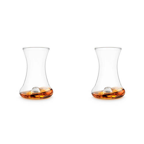 2PK Winex Rum Taster Curved Drinking Glass Drinkware - Clear