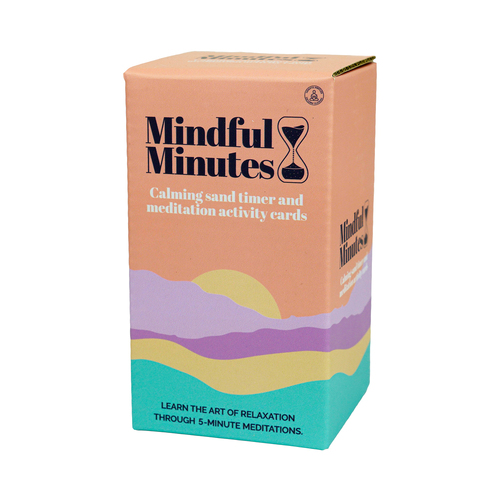 Gift Republic Mindful Minutes Sand Timer w/ 20 Meditation Cards