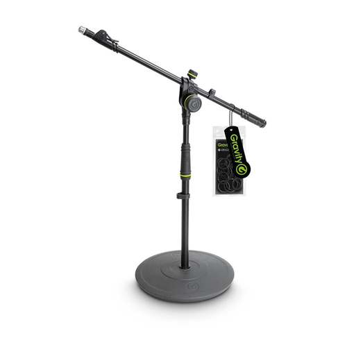 Gravity MS2222B Short 73cm Stand w/ 2 Point Telescopic Boom For Microphone