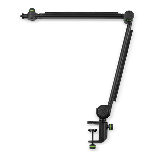 Gravity MSTBA01 Microphone Boom Aluminium Arm Holder w/ Cable Guide - Black