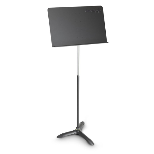 Gravity NSORC1 Orchestra 120cm Music Stand w/ Aluminium Desk - Black