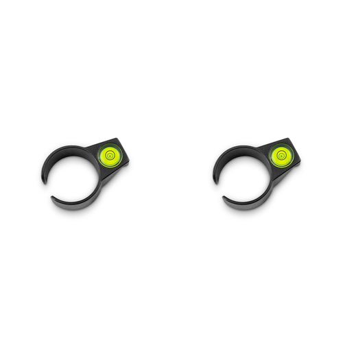 2x Gravity SALC35B Clip-On Spirit Level For 35mm Poles Black