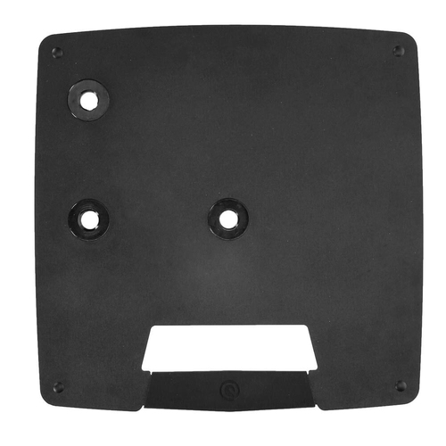 Gravity WB431CB Compact 390mm Square Steel Flat Base Plate Black