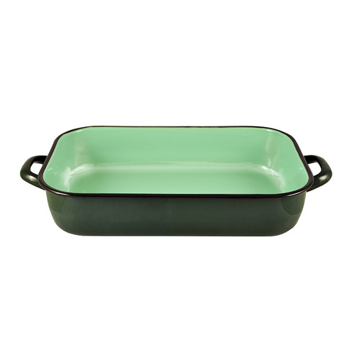 Urban Style 6L Enamel Baking Dish Roasting Tray - Green