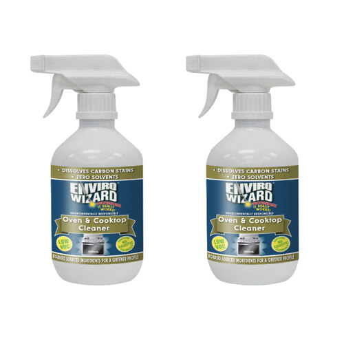 2PK EnviroWizard Oven and Cooktop Cleaner Spray Bottle 500ml