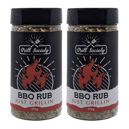 2PK Grill Society Barbeque Grill Rub Just Grillin' Seasoning 275g