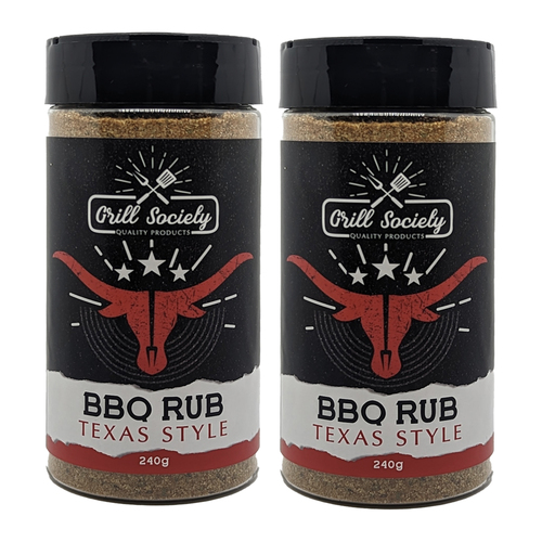 2PK Grill Society Barbeque Grill Rub Texas Style Seasoning 240g