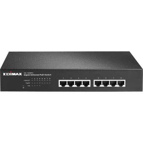 8 PORT GIGA SWITCH 4 POE PORTS RACKMOUNT