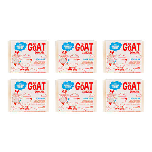 6PK The Goat Skincare Body Soap w/ Manuka Honey 100g For Sensitive Skin