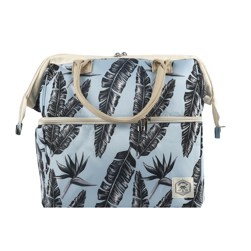 Good Vibes Prem Insulated Picnic Cooler Bag Sorrento Palm 40x35x26cm