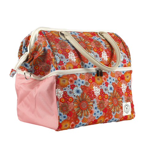 Good Vibes Prem  Insulated Picnic Cooler Bag Retro Summer 40x35x26cm