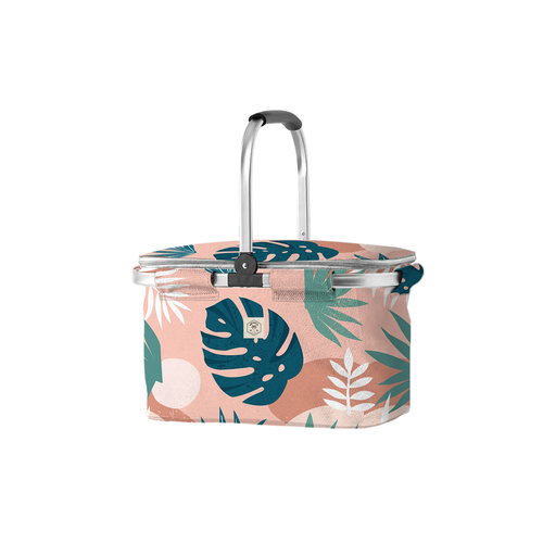 Good Vibes Market Cooler Bag Blush Palm 46x25x26cm