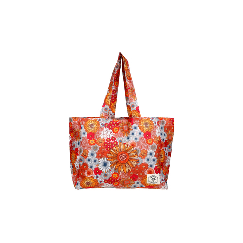 Good Vibes Everyday Eco Folding Tote Bag Retro Summer 34x38x20cm