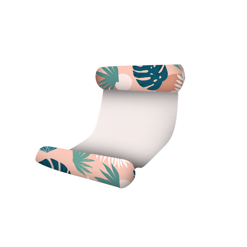 Good Vibes Floating Hammock Blush Palm Print 130x70cm