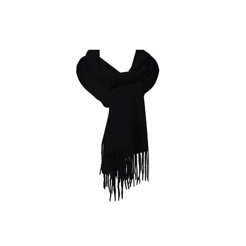 Auskin Alpaca Wool Scarf Neck Wrap 40x190cm - Black