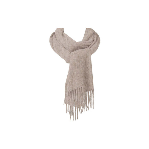 Auskin Alpaca Wool Scarf Neck Wrap 40x190cm - Shrimp/Rice White