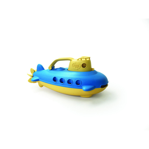 Green Toys Plastic Submarine Cabin Kids/Toddler Bath Toy Yellow 6m+