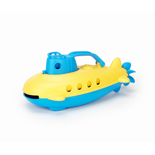 Green Toys Plastic Submarine Cabin Kids/Toddler Bath Toy Blue 6m+