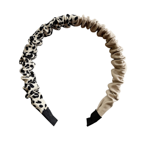 Culturesse Frankie Artsy 15cm Headband - Leopard/Beige