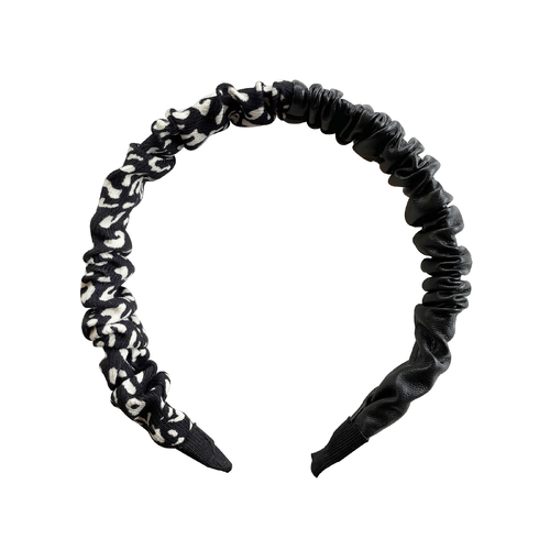 Culturesse Frankie Artsy 15cm Headband - Leopard/Black