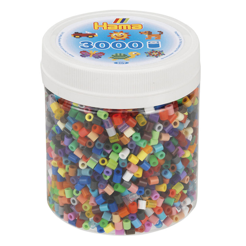 3000pc Hama Beads All Colours Tub Kids Building Toy 5y+