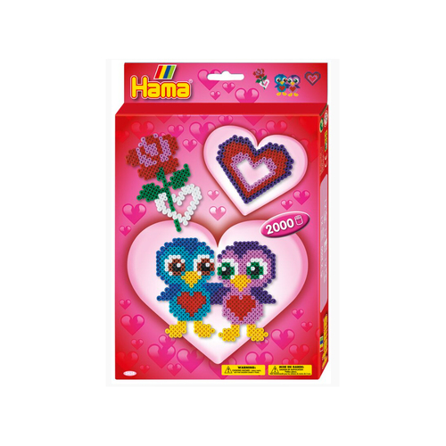 2000pc Hama Beads Love Boxed Gift Sets Small Kids Building Toy 5y+