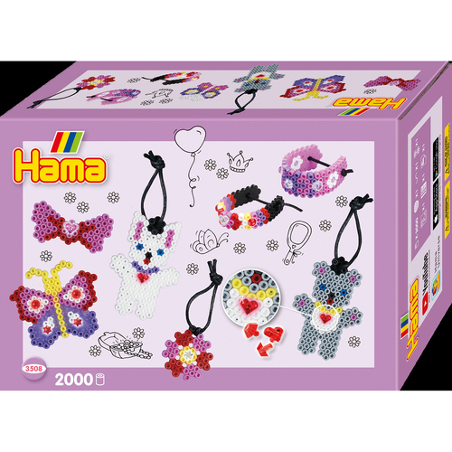 2000pc Hama Beads Small Fashion Accessories Gift Box Building Toy 5y+