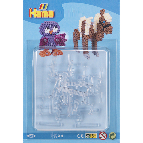 4pc Hama Pegboard Connections For Beads Designs Building Toy