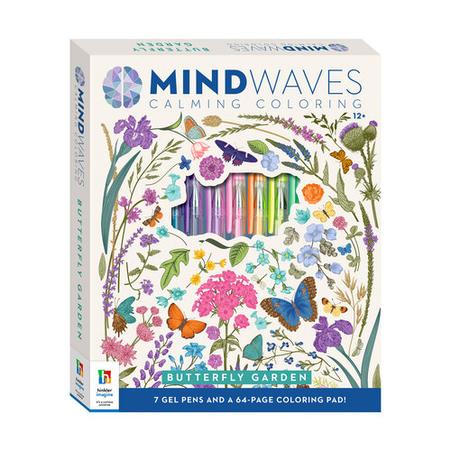 Mindwaves Butterfly Garden Calming Colouring/Drawing Kit