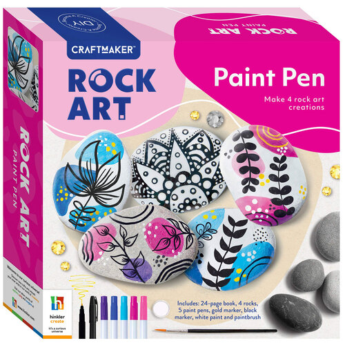 Craft Maker Acrylic Paint Pen Rock Art Designs Kit