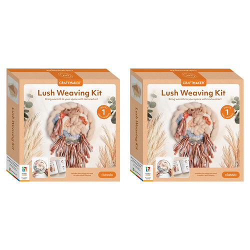 2PK Craft Maker Lush Weaving Creative Textured Art Making Kit